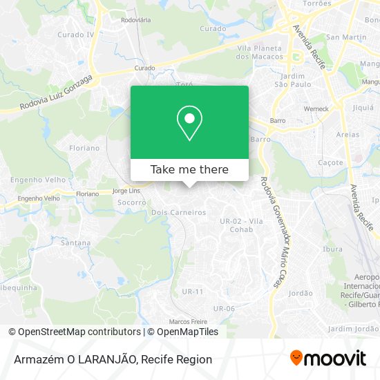 Armazém O LARANJÃO map