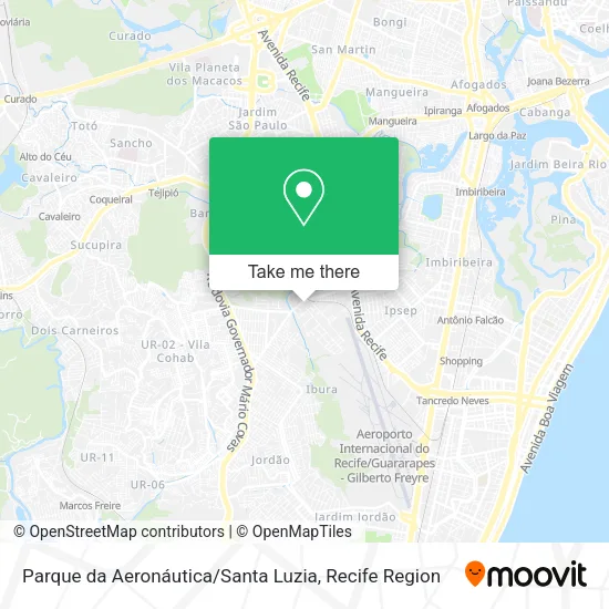 Parque da Aeronáutica / Santa Luzia map