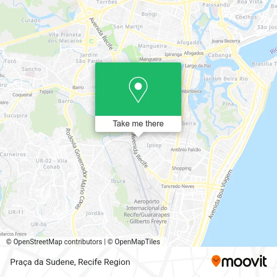 Praça da Sudene map