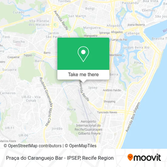 Praça do Caranguejo Bar - IPSEP map