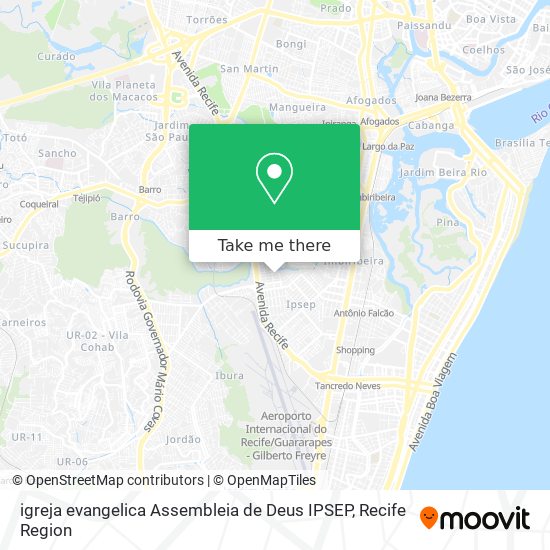 igreja evangelica Assembleia de Deus IPSEP map