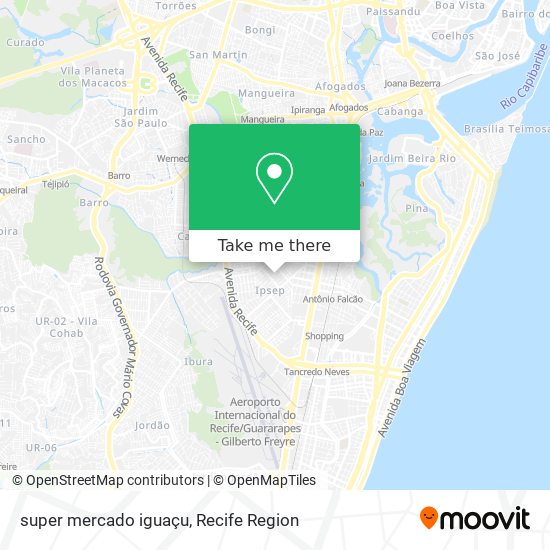 super mercado iguaçu map