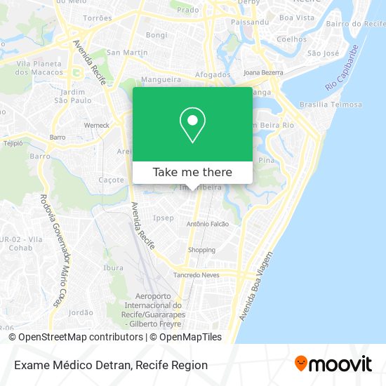 Exame Médico Detran map