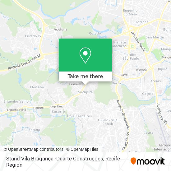 Stand Vila Bragança -Duarte Construções map