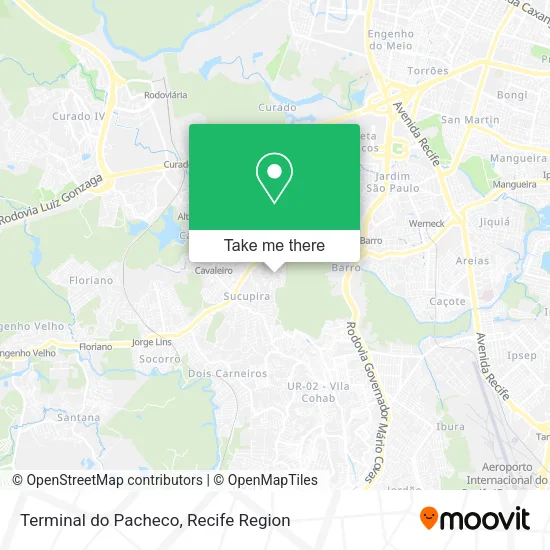 Terminal do Pacheco map