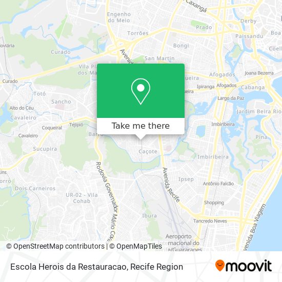 Escola Herois da Restauracao map