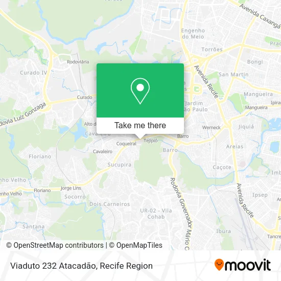 Viaduto 232 Atacadão map