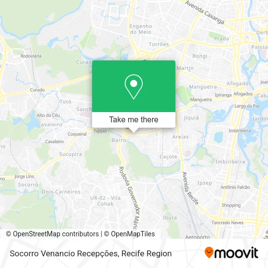 Socorro Venancio Recepções map