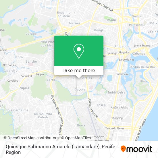 Quiosque Submarino Amarelo (Tamandare) map
