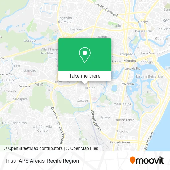 Inss -APS Areias map