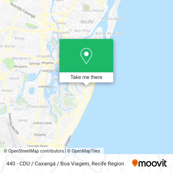 440 - CDU / Caxangá / Boa Viagem map