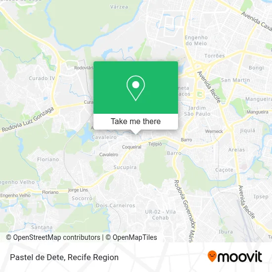 Pastel de Dete map