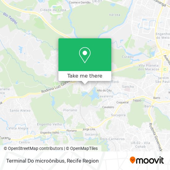 Terminal Do microônibus map