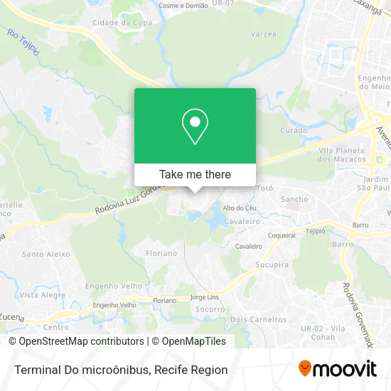 Terminal Do microônibus map