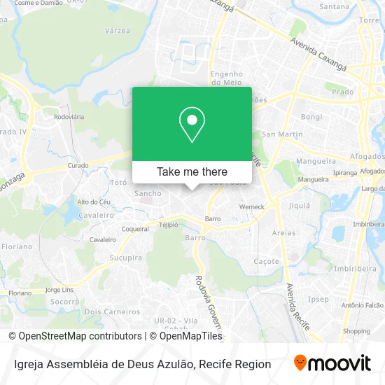 Igreja Assembléia de Deus Azulão map