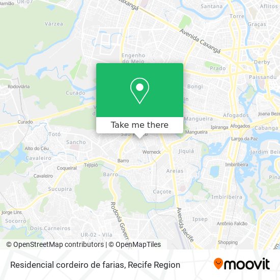 Residencial cordeiro de farias map