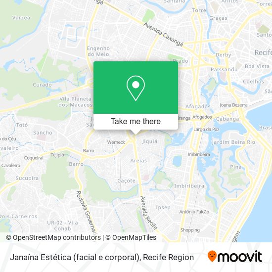 Janaína Estética (facial e corporal) map