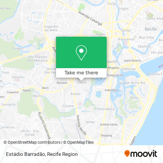 Estádio Barradão map