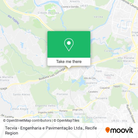 Tecvia - Engenharia e Pavimentação Ltda. map