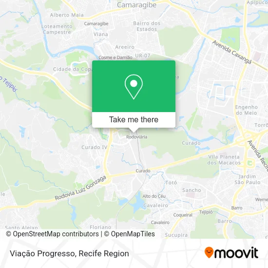 Viação Progresso map