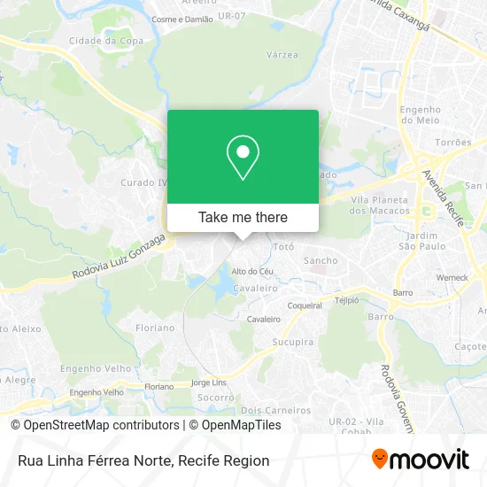 Rua Linha Férrea Norte map