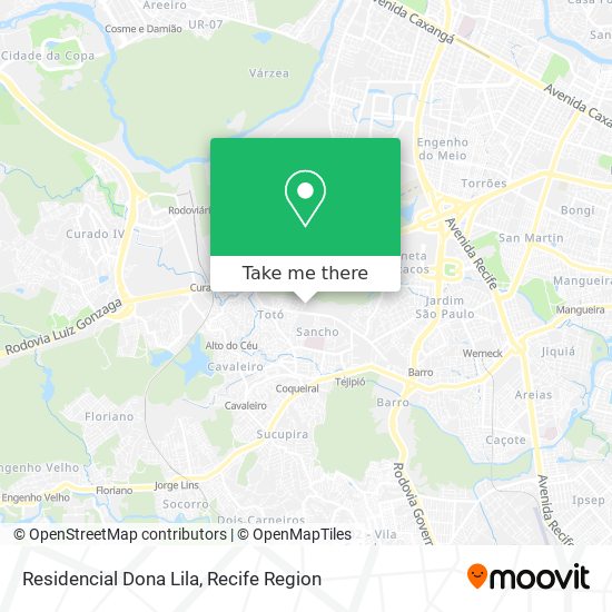 Residencial Dona Lila map