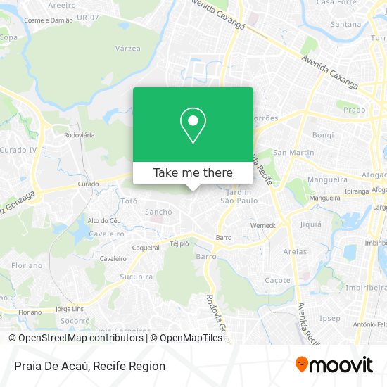 Praia De Acaú map