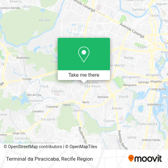 Terminal da Piracicaba map