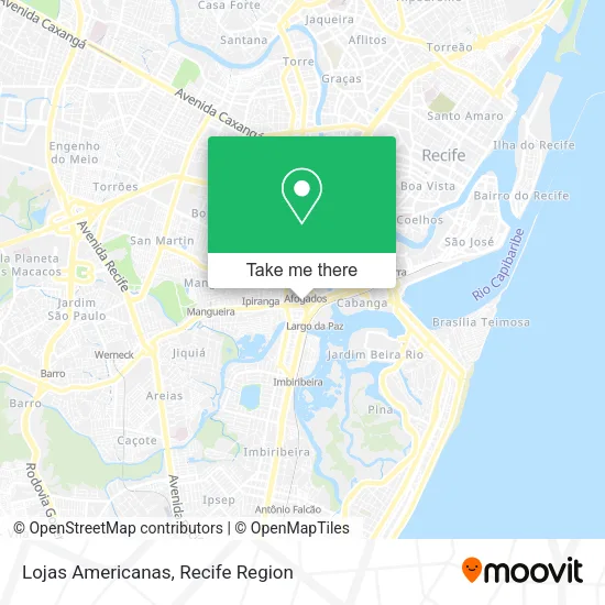 Lojas Americanas map