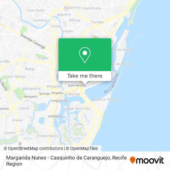 Mapa Margarida Nunes -  Casquinho de Caranguejo