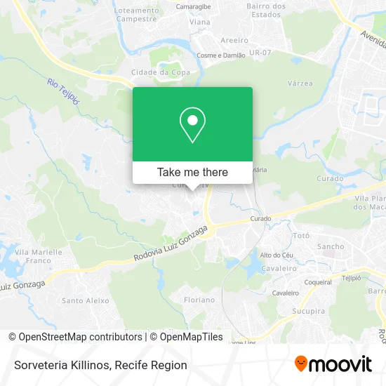 Sorveteria Killinos map