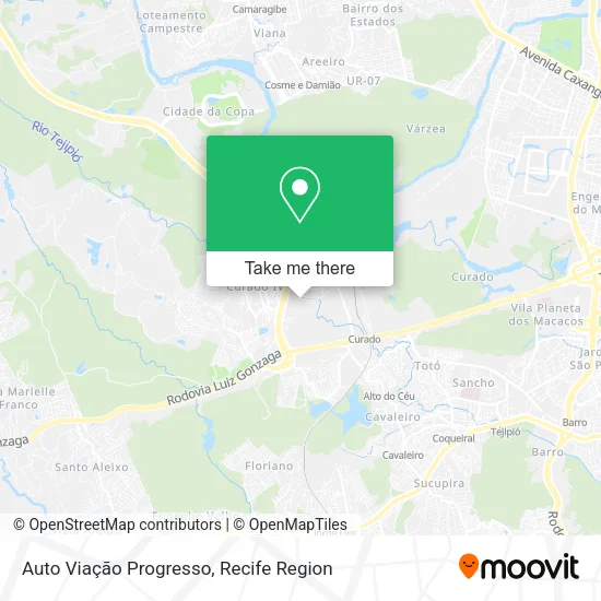 Auto Viação Progresso map