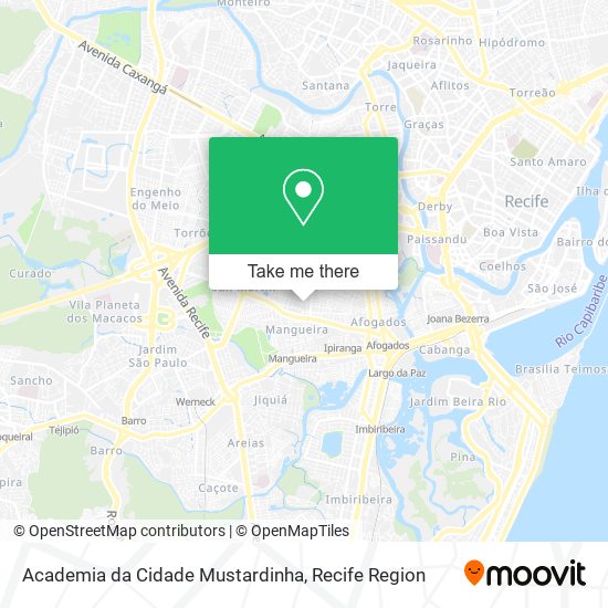 Mapa Academia da Cidade Mustardinha