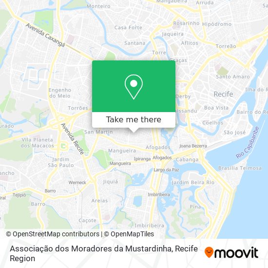 Associação dos Moradores da Mustardinha map