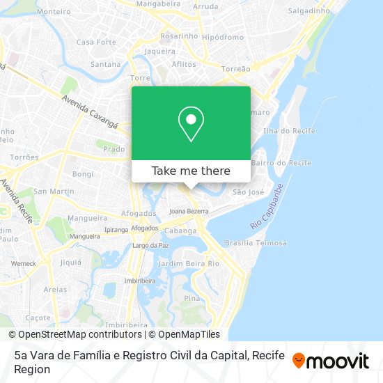 5a Vara de Família e Registro Civil da Capital map