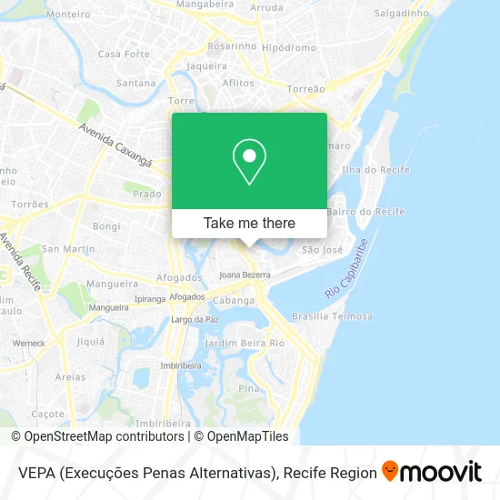 VEPA (Execuções Penas Alternativas) map