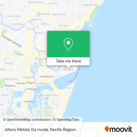Altero Metais Da moda map
