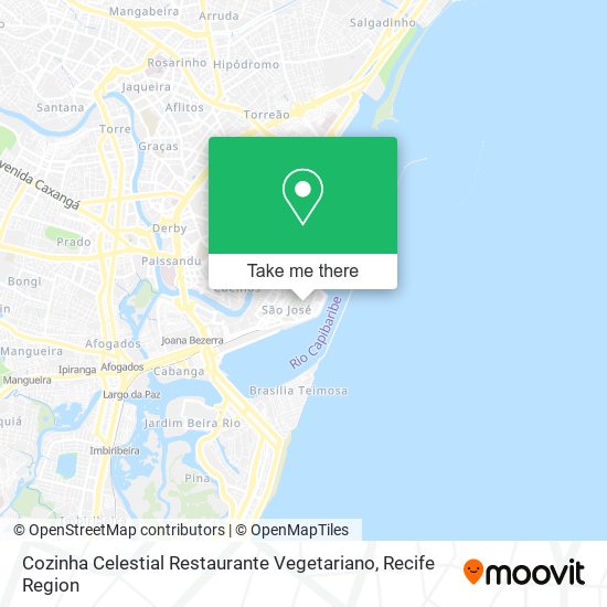 Cozinha Celestial Restaurante Vegetariano map