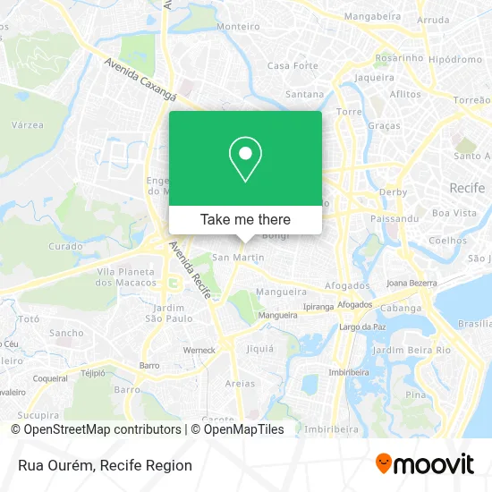 Rua Ourém map