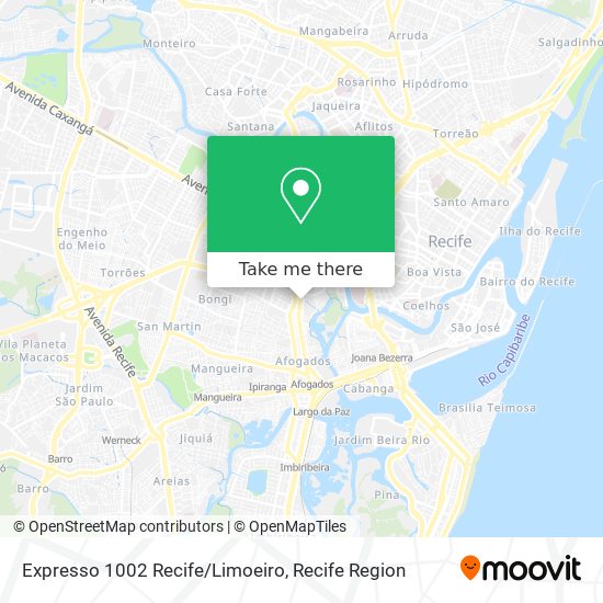 Expresso 1002 Recife/Limoeiro map