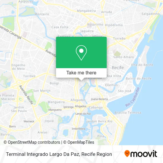 Terminal Integrado Largo Da Paz map