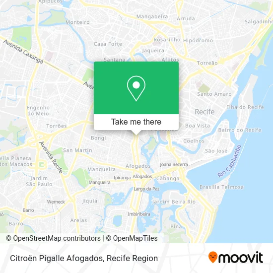 Citroën Pigalle Afogados map