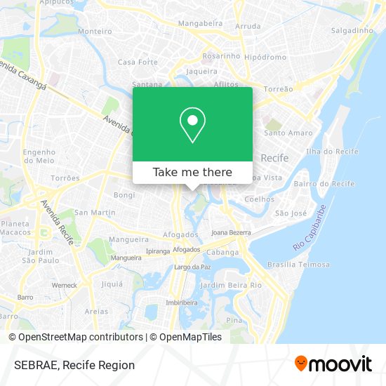 SEBRAE map