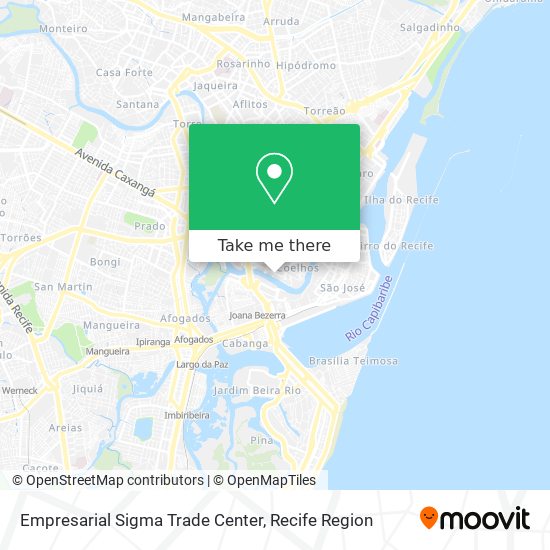 Empresarial Sigma Trade Center map