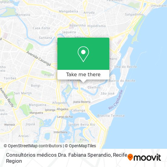 Consultórios médicos Dra. Fabiana Sperandio map