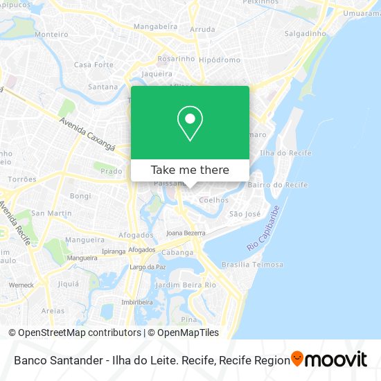 Banco Santander - Ilha do Leite. Recife map