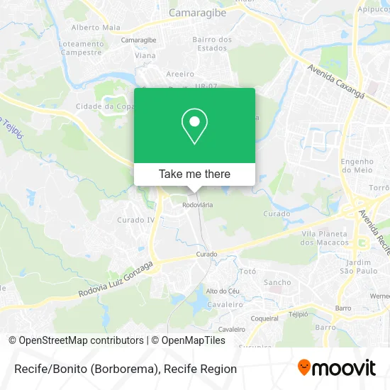 Recife/Bonito (Borborema) map