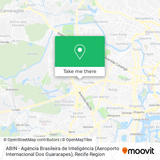 Mapa ABIN - Agência Brasileira de Inteligência (Aeroporto Internacional Dos Guararapes)