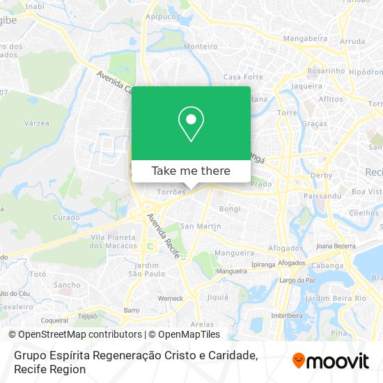 Grupo Espírita Regeneração Cristo e Caridade map