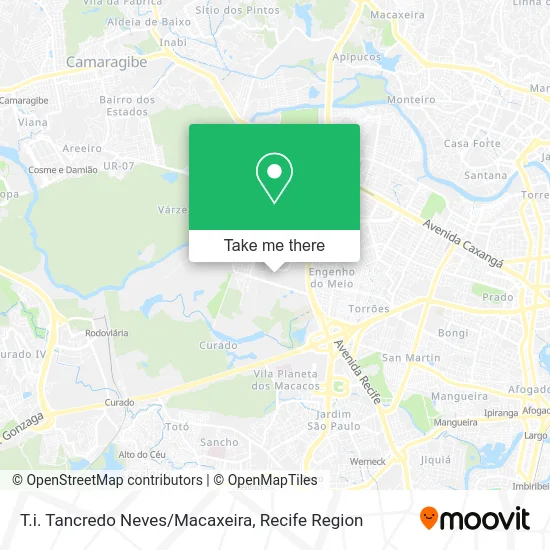 T.i. Tancredo Neves/Macaxeira map